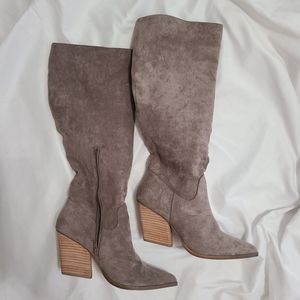 Faux Suded Boots